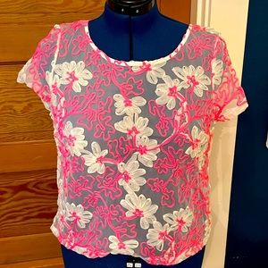 Anthropologie || Meadow Rue Floral Ribbon Top || Size Medium